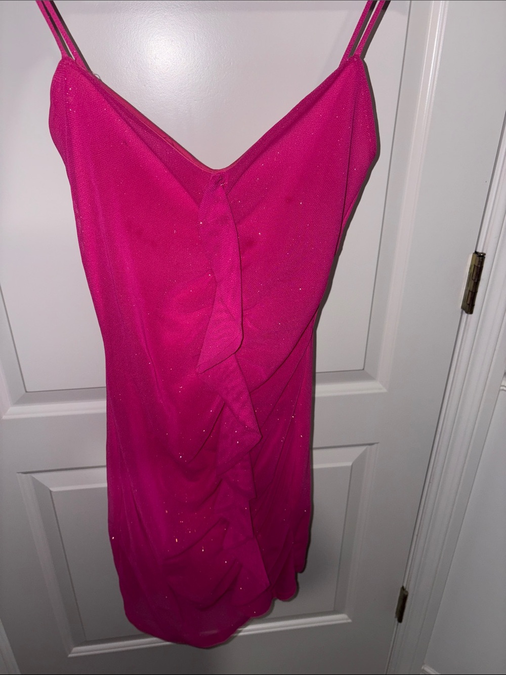 Windsor Fuchsia Spaghetti-Strap Mini Dress